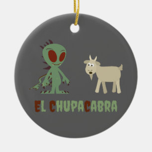 Adorno De Cerámica Chupacabra del EL