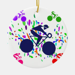 ADORNO DE CERÁMICA CICLISMO