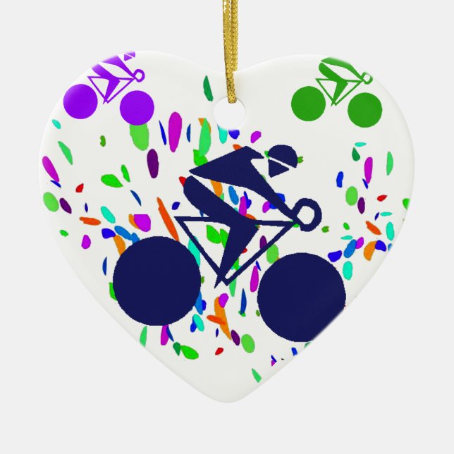 ADORNO DE CERÁMICA CICLISMO (Frente)