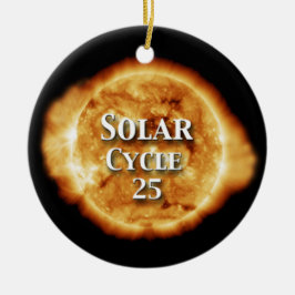 Adorno De Cerámica Ciclo solar 25 Sol activo