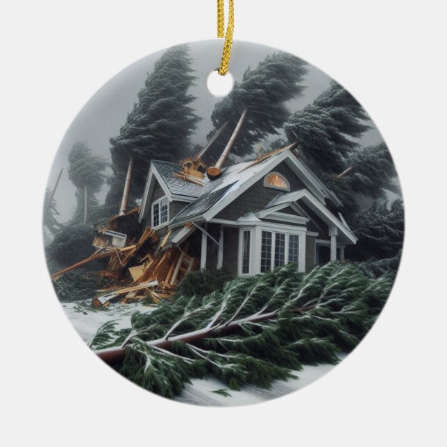 Adorno De Cerámica Ciclón bomba 2 (Frente)