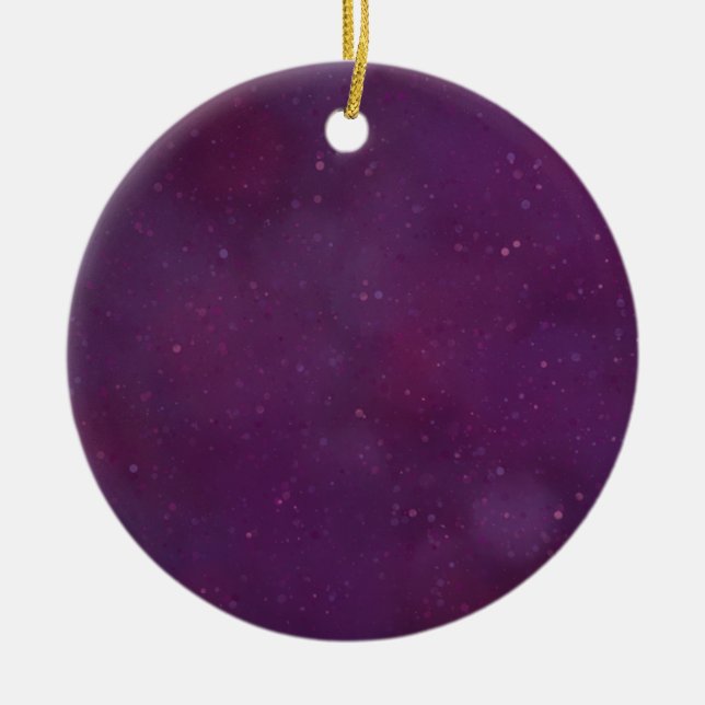 Adorno De Cerámica Cielo de estrella morada (Frente)