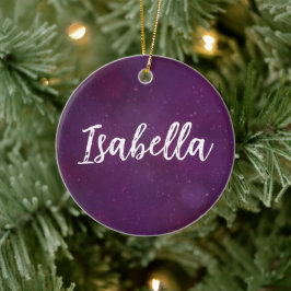 Adorno De Cerámica Cielo de estrella morada