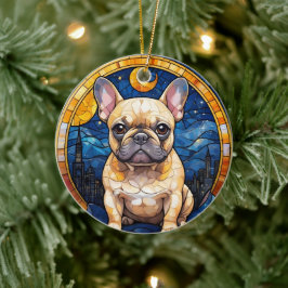Adorno De Cerámica Cielo nocturno de la ciudad de vidrio templado del