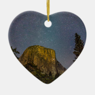 Adorno De Cerámica Cielo nocturno de Yosemite Valley El Capitan