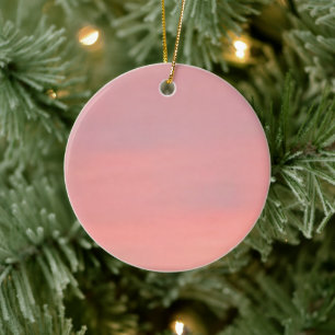 Adorno De Cerámica Cielo rosa y morado del personalizable