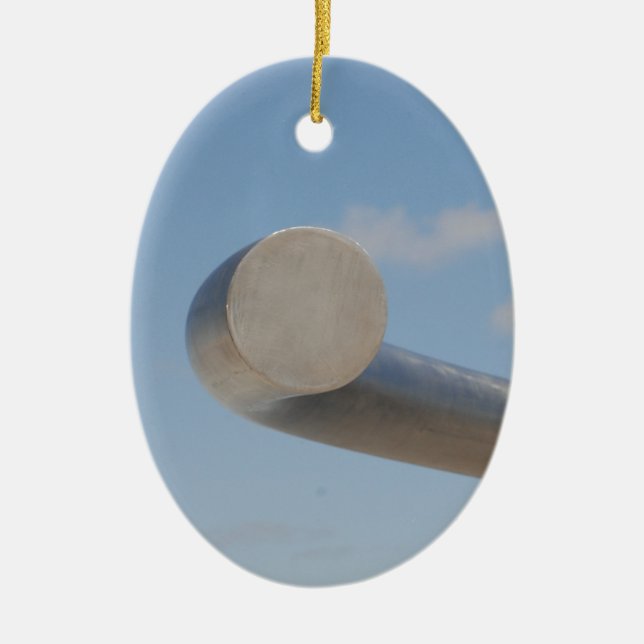 Adorno De Cerámica Cielos azules metálicos (Frente)