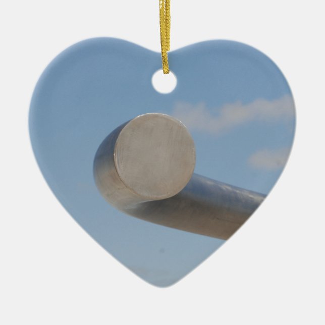 Adorno De Cerámica Cielos azules metálicos (Frente)