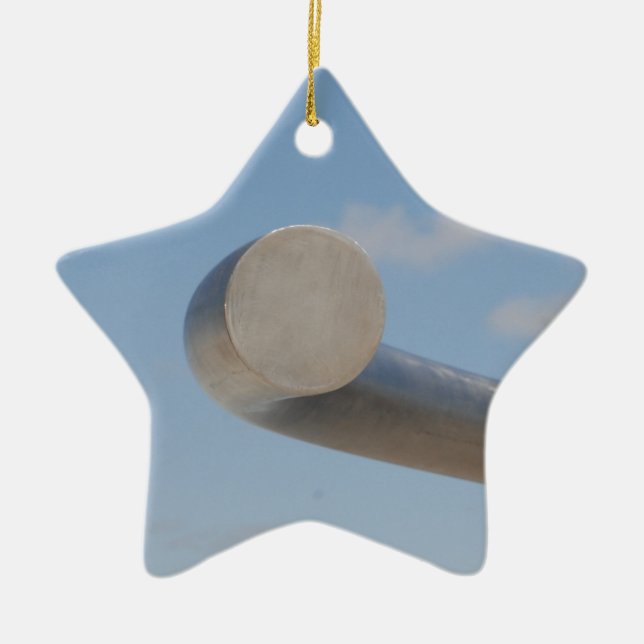 Adorno De Cerámica Cielos azules metálicos (Frente)