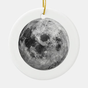 Adorno De Cerámica Ciencia de astronomía gráfica de Guay Full Moon