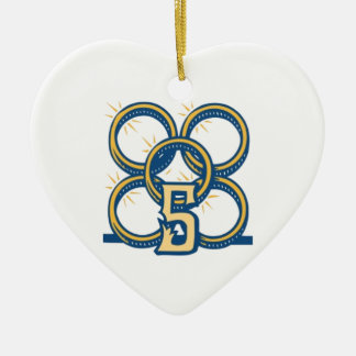 Adorno De Cerámica ¡Cinco anillos de oro!