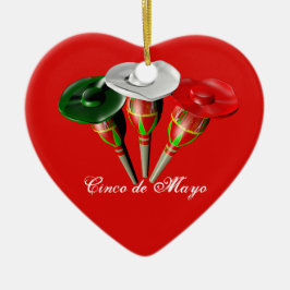 Adorno De Cerámica Cinco de mayo, fiesta mexicana