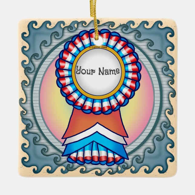 Adorno De Cerámica Cinta de la campaña electoral (Anverso)