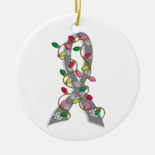 Adorno De Cerámica Cinta de las luces de navidad del tumor cerebral