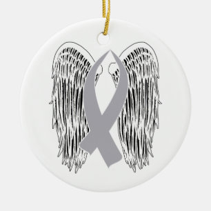 Adorno De Cerámica Cinta de sensibilización alada (Cinta gris)