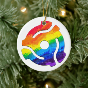 Adorno De Cerámica Circo de adaptador de registro de 45 RPM de Slippe