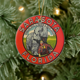 Adorno De Cerámica Circo Vintage de Sarasota