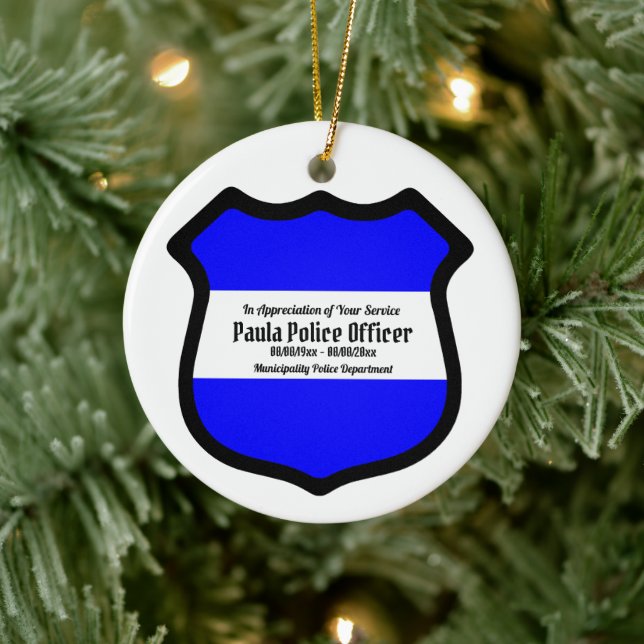 Adorno De Cerámica Circular Escudo de San Miguel (estilo 2) (Árbol)