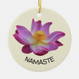 Adorno De Cerámica Círculo de la yoga de Lotus Namaste