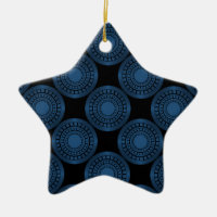 Círculos ultramodernos Estrella Ornamento, Azul