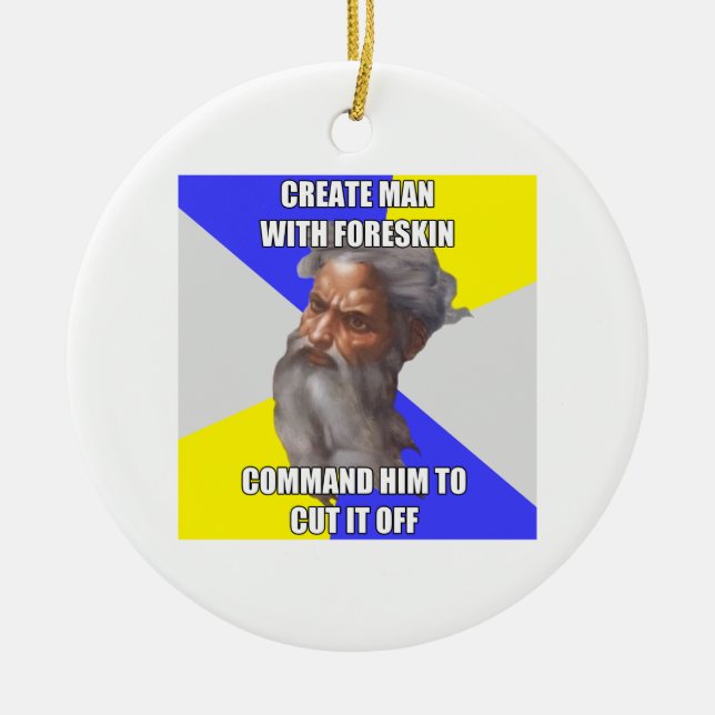 Adorno De Cerámica Circuncisión de dios del duende (Frente)