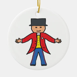 Adorno De Cerámica Circus Ringmaster