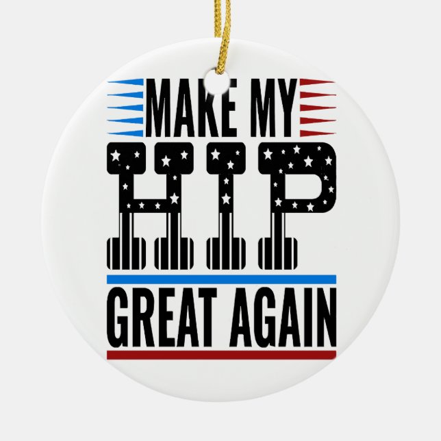 Adorno De Cerámica Cirugía de cadera (Frente)