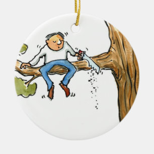 Adorno De Cerámica Cirujano de árbol