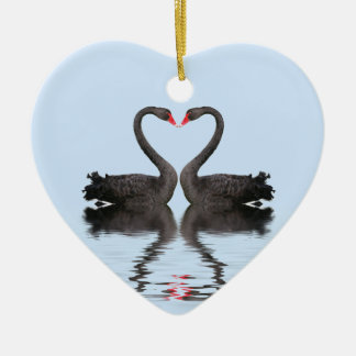 Adorno De Cerámica Cisnes de Romancing del recuerdo de la boda que