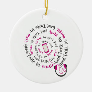 Adorno De Cerámica Cita de Girona Buen gusto en la música mal gusto e