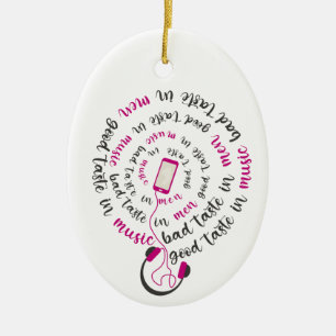 Adorno De Cerámica Cita de Girona Buen gusto en la música mal gusto e