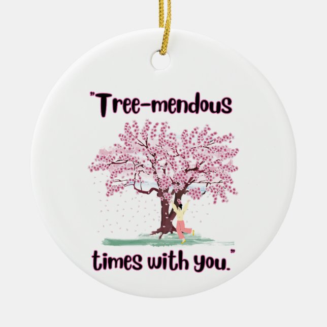 ADORNO DE CERÁMICA CITA DE MENDUS DE ÁRBOL (Frente)