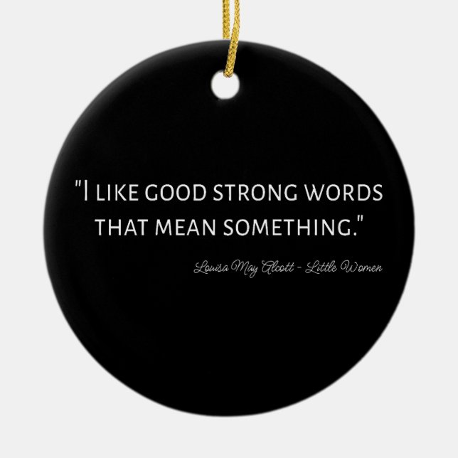 Adorno De Cerámica Cita de mujeres pequeñas IV - Estilo clásico (Frente)