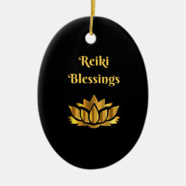 Adorno De Cerámica Cita de 'Reiki Blessings'