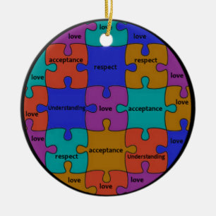 ADORNO DE CERÁMICA CITA INSPIRADORA DEL ROMPECABEZAS