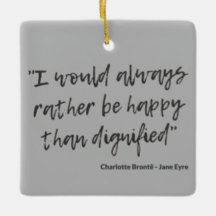 Adorno De Cerámica Cita Jane Eyre I