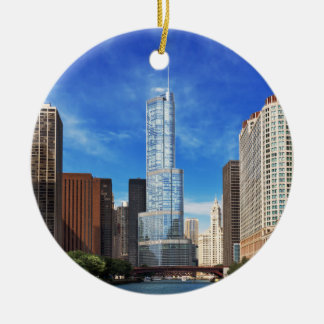 Adorno De Cerámica Ciudad - Chicago IL - Trump Tower