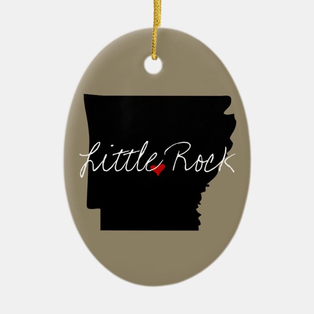 Adorno De Cerámica Ciudad de Arkansas (Frente)