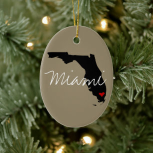 Adorno De Cerámica Ciudad de Florida