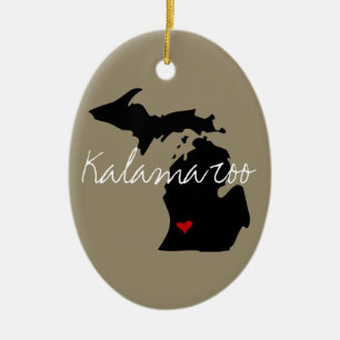 Adorno De Cerámica Ciudad de Michigan