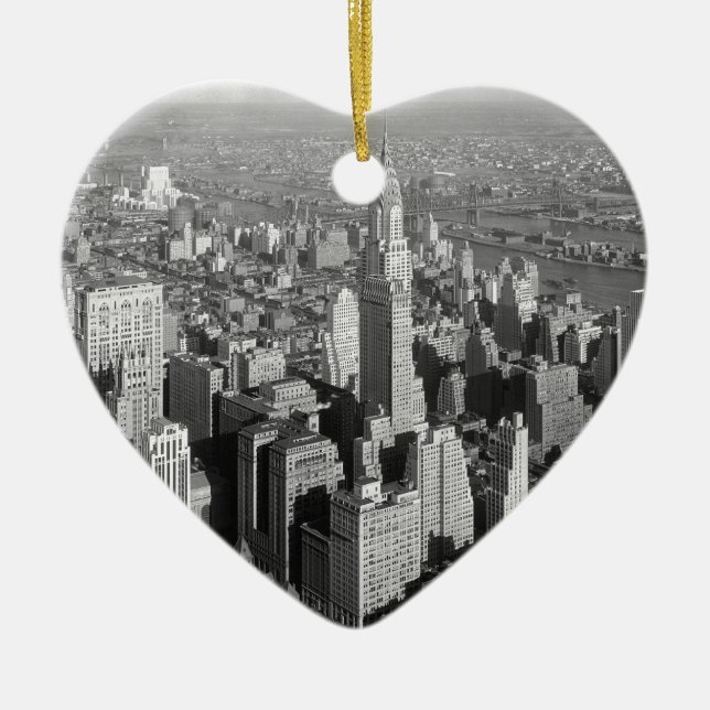 Adorno De Cerámica Ciudad de Nueva York (Frente)