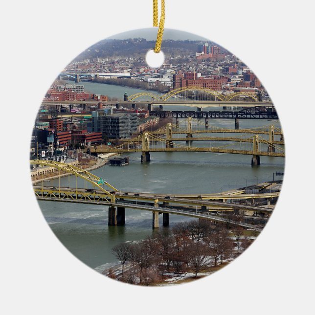 Adorno De Cerámica Ciudad de puentes (Frente)
