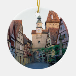 Adorno De Cerámica Ciudad de Rothenburg, Alemania