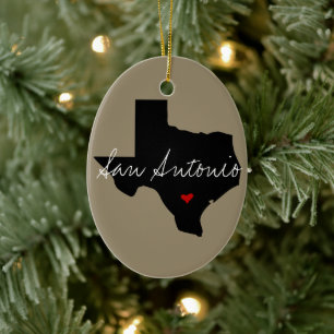 Adorno De Cerámica Ciudad de Texas