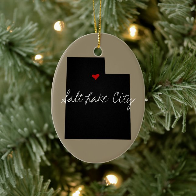 Adorno De Cerámica Ciudad de Utah (Árbol)