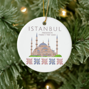 Adorno De Cerámica Ciudad floral de Estambul