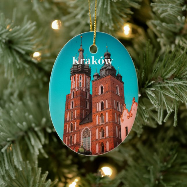 Adorno De Cerámica Ciudad vieja de Cracovia Europa Polonia Polska (Árbol)
