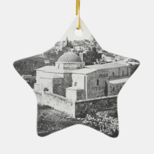 Adorno De Cerámica Ciudad vieja de Jerusalén, CA 1890