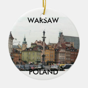 ADORNO DE CERÁMICA CIUDAD VIEJA DE VARSOVIA POLONIA