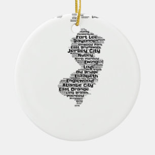 Adorno De Cerámica Ciudades de New Jersey